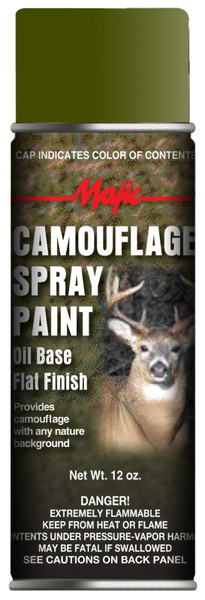 Majic Paints 8-20850-8 Camouflage Spray Paint, Flat, Olive Drab, 12 oz, Can [SKU: ORG1542604]