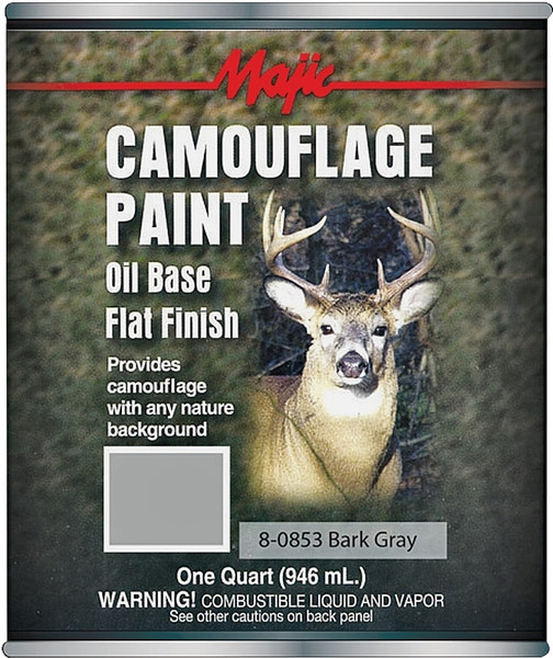 Majic Paints 8-0853-2 Camouflage Paint, Bark Gray, 1 qt Can [SKU: ORG9817263]