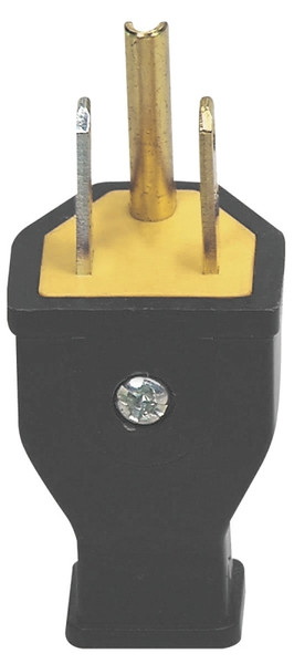 Eaton Wiring Devices SA399 Electrical Plug, 2 -Pole, 15 A, 125 V, NEMA: NEMA 5-15, Black [SKU: ORG2849271]