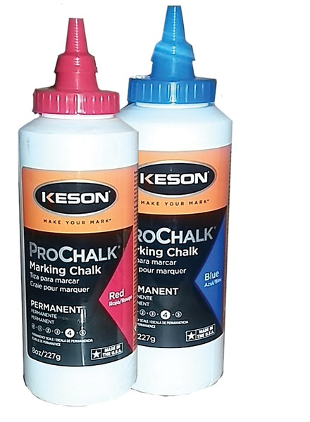 KESON PROCHALK Series PM8RED Marking Chalk Refill, Red, Permanent [SKU: ORG5518063]