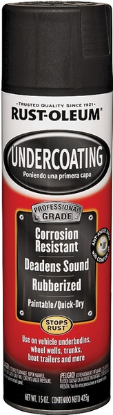 RUST-OLEUM AUTOMOTIVE 248656 Professional Undercoat, Black, 15 oz, Aerosol Can [SKU: ORG7307440]