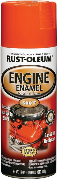 RUST-OLEUM AUTOMOTIVE 248941 Engine Enamel Spray Paint, Chevy Orange, 12 oz, Aerosol Can [SKU: ORG8746489]