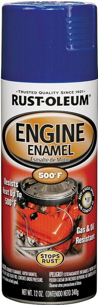 RUST-OLEUM AUTOMOTIVE 248945 Engine Enamel Spray Paint, Ford Blue, 12 oz, Aerosol Can [SKU: ORG4643011]
