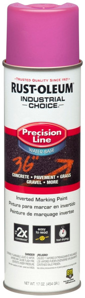 Industrial Choice M1800 System Precision Line 1868838 Inverted Marking Paint, Safety Purple, 17 oz, Aerosol Can [SKU: ORG1048362]