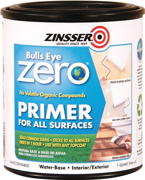 ZINSSER Bulls Eye 249019 Primer and Sealer, White, 1 qt [SKU: ORG1820885]