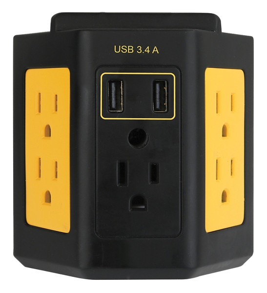 TAP 5-OUTLET/2-USB 3.4A [SKU: ORG5366703]