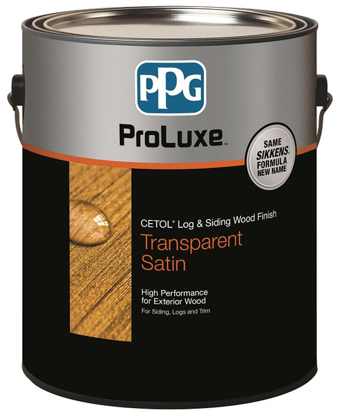 PPG Proluxe Cetol SIK42085/01 Log and Siding Wood Finish, Satin, Teak, Liquid, 1 gal, Can [SKU: ORG5881362]
