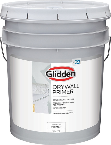 Glidden GLDPIN60WH/05 Interior Drywall Primer, Flat, White, 5 gal, Can [SKU: ORG5484753]