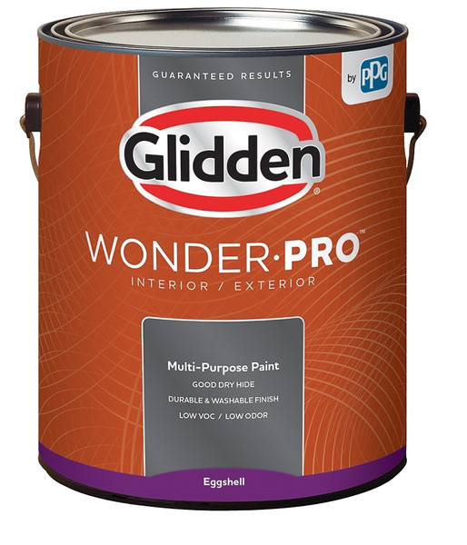 Glidden Wonder-Pro GLWP31 Series GLWP31WB/01 Paint, Eggshell, Pastel Base/White, 1 gal [SKU: ORG5484803]