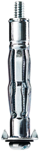 COBRA ANCHORS 141Y Hollow Wall Anchor, 1/4-20 Thread, Steel, Plated, 100 lb [SKU: ORG1136787]