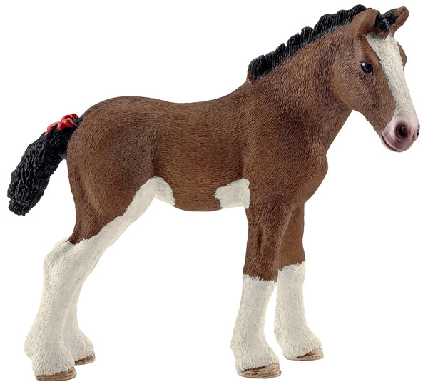 Schleich-S 13810 Figurine, 3 to 8 years, Clydesdale Foal, Plastic [SKU: ORG7215460]