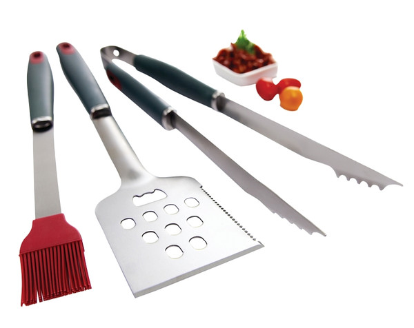 GrillPro 40025 Tool Set, Stainless Steel, Resin Handle [SKU: ORG9087693]