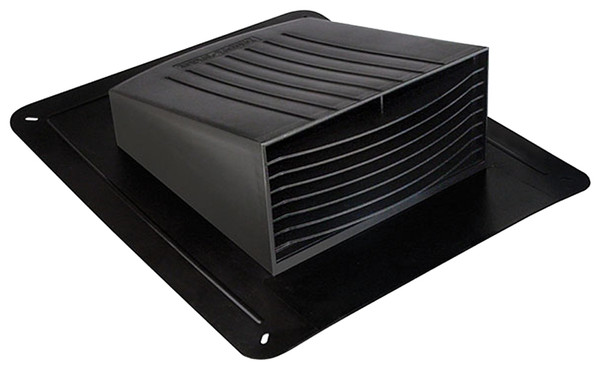DUNDAS JAFINE RL4PZW Roof Exhaust Cap, 4 in Duct, Co-Polymer, Black [SKU: ORG0198978]