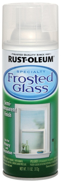 RUST-OLEUM 1903830 Frosted Glass Spray Paint, Frosted Glass, 11 oz, Aerosol Can [SKU: ORG0675181]