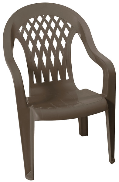 Gracious Living 11212-32 High-Back Chair, Resin, Woodland Brown [SKU: ORG8288755]