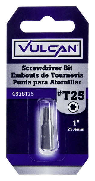Vulcan 307591OR Screwdriver Bit, Hex Shank, S2 Chrome Molybdenum Steel [SKU: ORG4578175]
