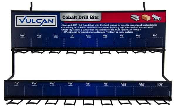 Vulcan 994890 Drill Bit Rack, Cobalt [SKU: ORG4612388]