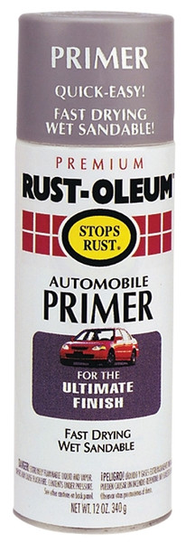 RUST-OLEUM STOPS RUST 2081830 Automotive Primer Spray Paint, Light Gray, 12 oz, Aerosol Can [SKU: ORG6882641]