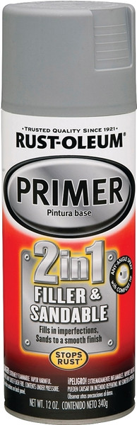 RUST-OLEUM AUTOMOTIVE 260510 Automotive Primer Spray Paint, Gray, 12 oz, Aerosol Can [SKU: ORG8351967]