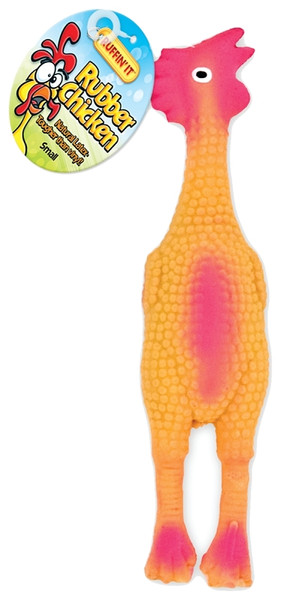 RUFFIN'IT 80528-2 Dog Toy, S, Chicken, Rubber [SKU: ORG4766564]