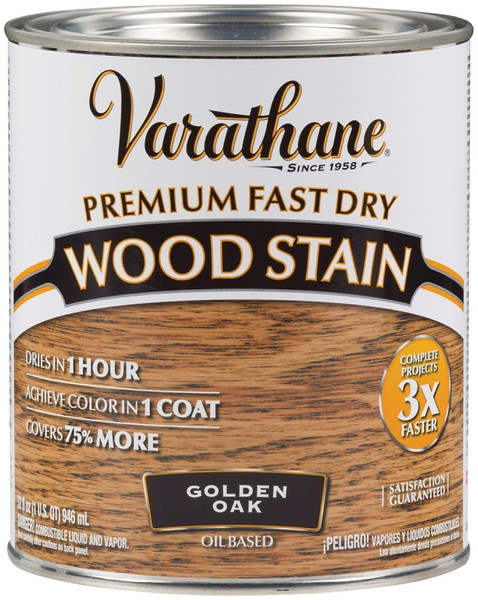 VARATHANE 262003 Wood Stain, Golden Oak, Liquid, 1 qt, Can [SKU: ORG7131014]