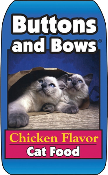 Buttons and Bows 10019 Cat Food, Chicken Flavor, 40 lb Bag [SKU: ORG4250213]