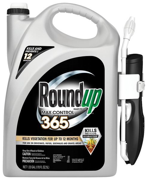 Roundup 5000510 Vegetation Killer, Liquid, Clear to Pale Brown, 1.33 gal Bottle [SKU: ORG7380496]