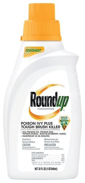 Roundup 5002310 Concentrate Brush Killer, Liquid, Yellow, 32 oz [SKU: ORG7380470]