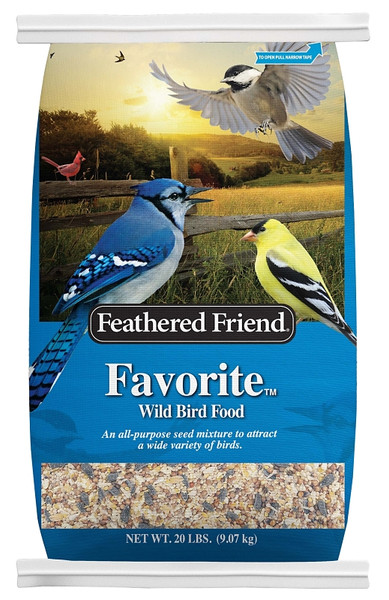 Feathered Friend Favorite Series 14157 Wild Bird Food, All-Purpose, 20 lb Bag [SKU: ORG3596517]