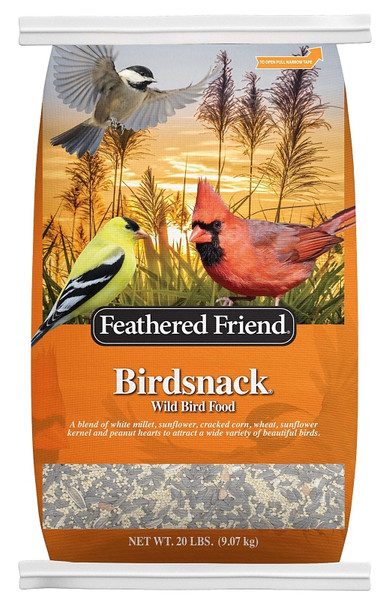 Feathered Friend Birdsnack Series 14160 Wild Bird Food, 20 lb Bag [SKU: ORG3596558]