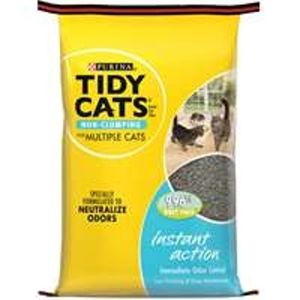 Tidy Cats Instant Action 7023010770 Cat Litter, 20 lb Capacity, Gray/Tan, Granular Bag [SKU: ORG4709606]