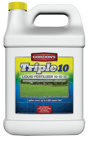 Gordon's 7441072 Fertilizer, 1 gal, Liquid, 10-10-10 N-P-K Ratio [SKU: ORG7406309]
