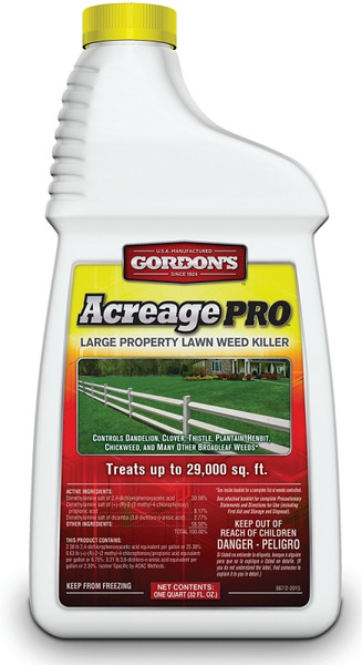 Gordon's Acreage Pro 8671086 Weed Killer, Liquid, Spray Application, 1 qt [SKU: ORG7132772]