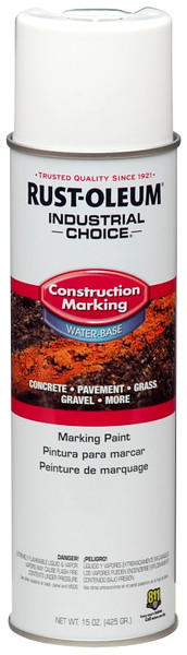 Industrial Choice M1400 System 264692 Construction Marking Paint, White, 17 oz, Aerosol Can [SKU: ORG7405236]