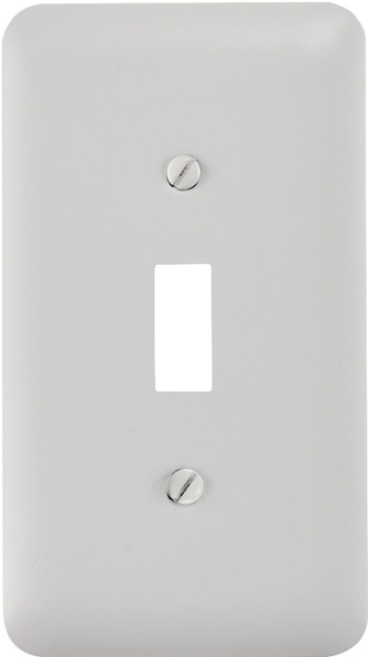 Amerelle 935TW Wallplate, 5 in L, 2-13/16 in W, 1 -Gang, Steel, White [SKU: ORG9313115]