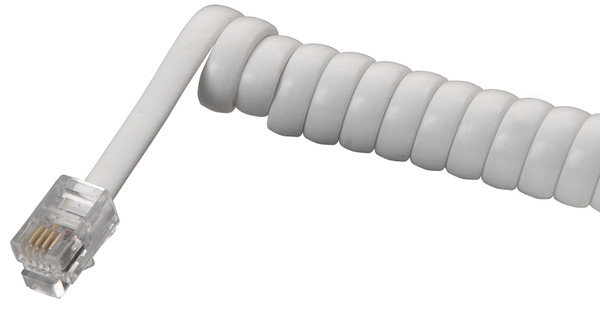 Zenith TH1025W Telephone Cord, White Sheath [SKU: ORG6311047]