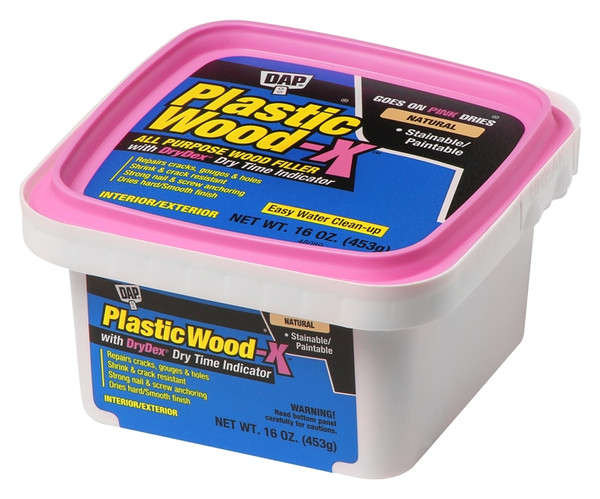 DAP 7079800542 Plastic Wood-X Repair Kit, Paste, Slight, Natural, 16 oz [SKU: ORG8301392]