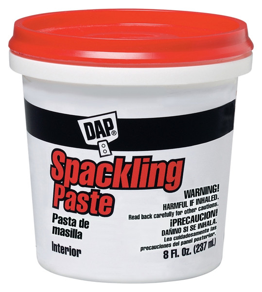 DAP 10200 Spackling Paste White, White, 0.5 pt Tub [SKU: ORG9991795]