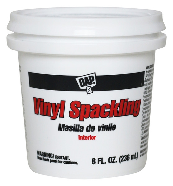 DAP 12130 Spackling Paste White, White, 0.5 pt Tub [SKU: ORG7369903]