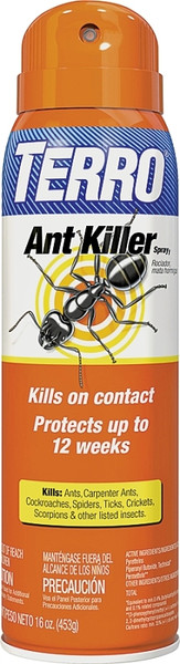 TERRO T401-6 Ant Killer, Liquid, Spray Application, 16 oz Aerosol Can [SKU: ORG4207932]