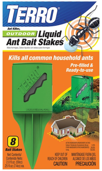 TERRO T1812 Ant Bait Stake, Liquid, Sweet, 2 fl-oz Pack [SKU: ORG0267567]