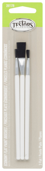 BRUSH FLAT ECON GRAY SET OF 3 [SKU: ORG5262407]