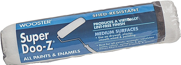 WOOSTER R203-9 Paint Roller Cover, 3/4 in Thick Nap, 9 in L, Fabric Cover, White [SKU: ORG7844897]