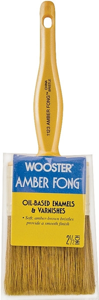 WOOSTER 1123-2-1/2 Paint Brush, 2-1/2 in W, 2-7/16 in L Bristle, China Bristle, Beaver Tail Handle [SKU: ORG0041491]