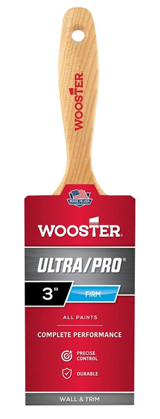 WOOSTER 4176-3 Paint Brush, 3 in W, 3-3/16 in L Bristle, Nylon/Polyester Bristle, Varnish Handle [SKU: ORG6767313]