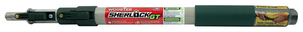 WOOSTER SHERLOCK GT Convertible R097 Painting Extension Pole, 1 to 2 ft L, Fiberglass, Black/Silver [SKU: ORG7876147]