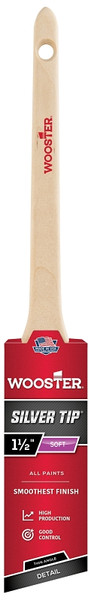 WOOSTER 5224-1-1/2 Paint Brush, 1-1/2 in W, 2-3/16 in L Bristle, Polyester Bristle, Sash Handle [SKU: ORG9610510]