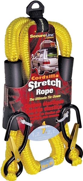 Wellington CZB4 Stretch Rope, 8 mm Dia, 4 ft L, Polypropylene, Yellow [SKU: ORG1452119]