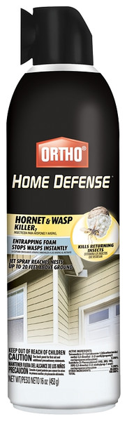Ortho 0112912 Hornet and Wasp Killer, Spray Application, Outdoor, 16 oz Aerosol [SKU: ORG9274002]