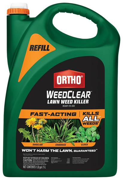 Ortho WEEDCLEAR 0447605 Weed Killer Refill, Liquid, 1.33 gal Bottle [SKU: ORG9990383]
